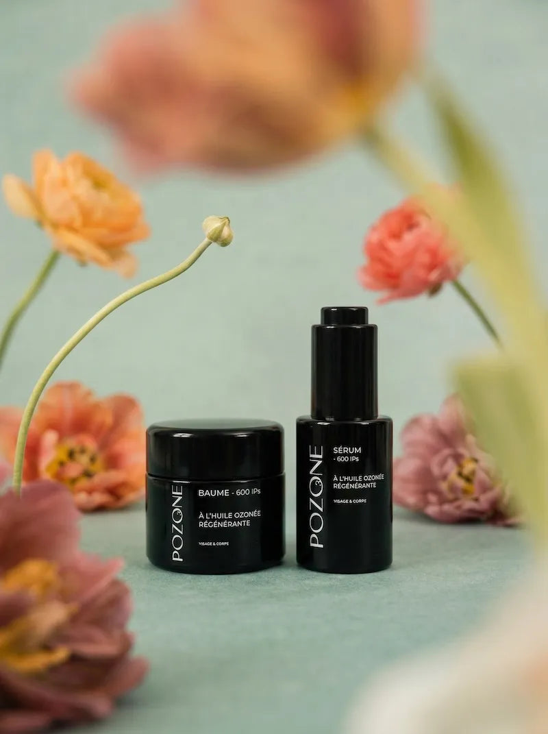 Baume et sérum à l'huile ozonée Pozone pour peaux sensibles et atopiques - 600 ips